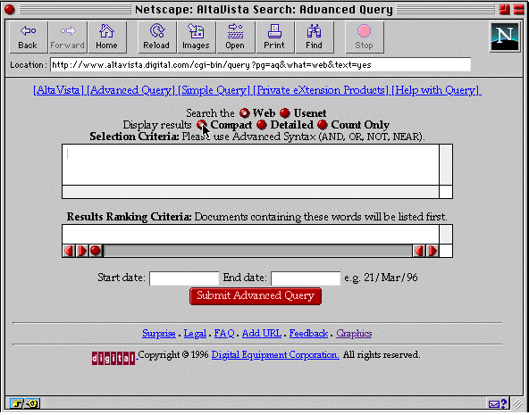 Netscape Navigator (Mac) Screen Shot
